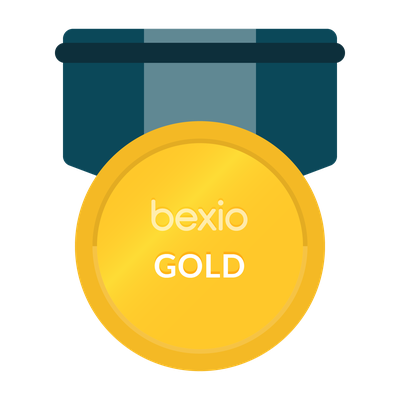 Bexio Gold-Partner Badge – easy buchhaltung GmbH